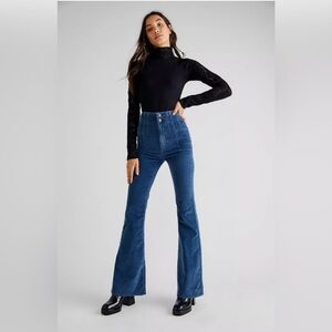 NWT Free People Jayde High Rise Flare Cords